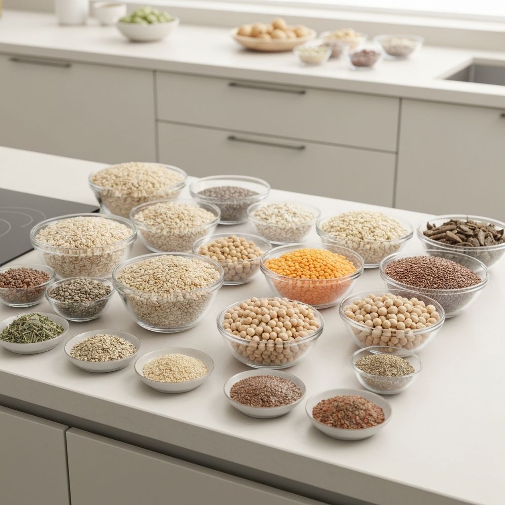 Various natural food ingredients